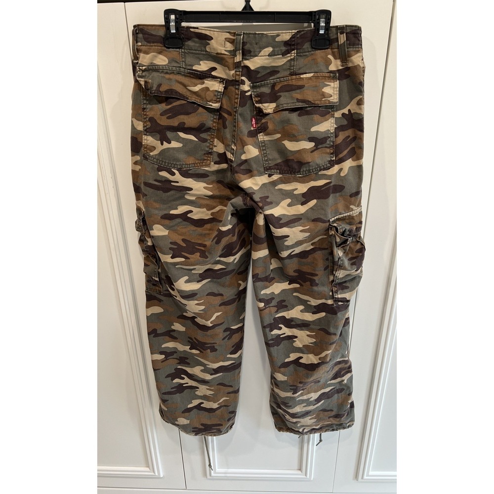 Levis Baggy '94 Camo Cargo Pants Mens 29x30 Military Paratrooper Camouflage - Picture 3 of 8